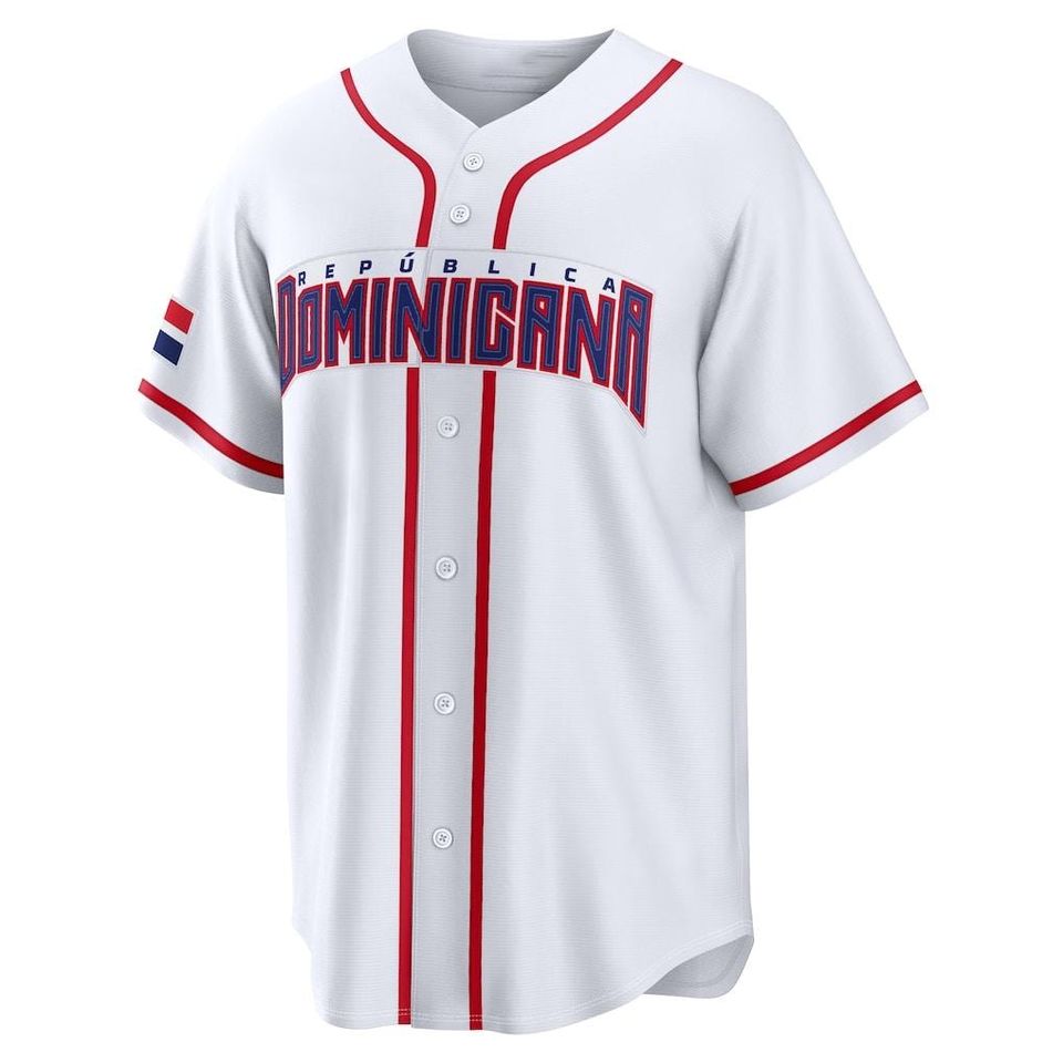 Dominican Republic Baseball Jersey#1 Jeremy Pea,Men's/Youth White 2026 World Baseball Classic