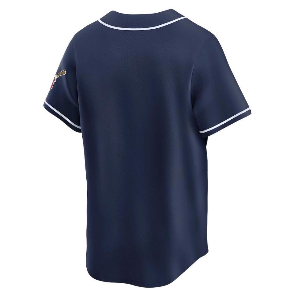 San Diego Inspired Baseball Team Jersey, Customized Name & Number Navy Cooperstown Shirt