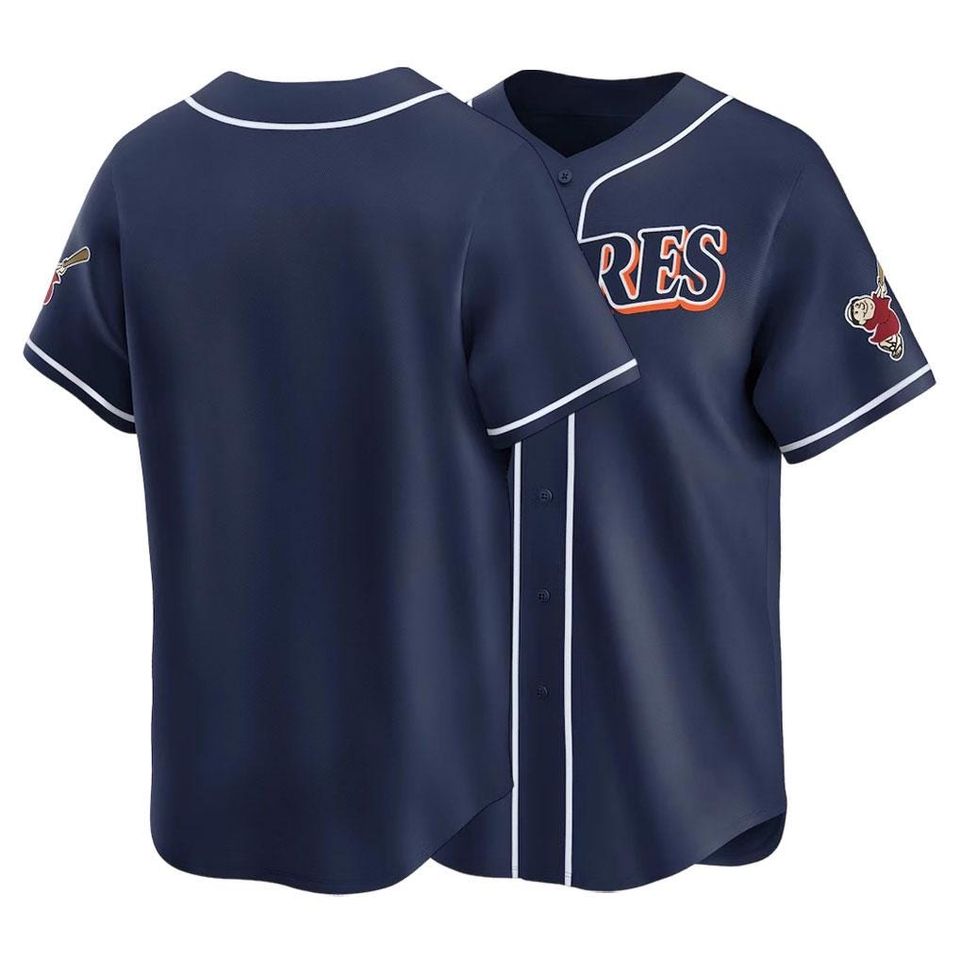 San Diego Inspired Baseball Team Jersey, Customized Name & Number Navy Cooperstown Shirt