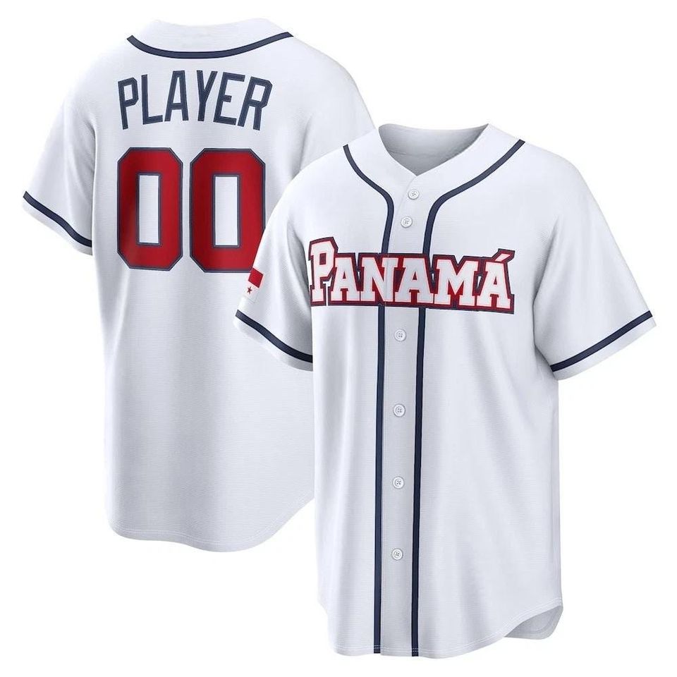 Custom Men's/Youth Panam Team Jersey  2026 World Baseball White Fan Personalized Name Number Shirt