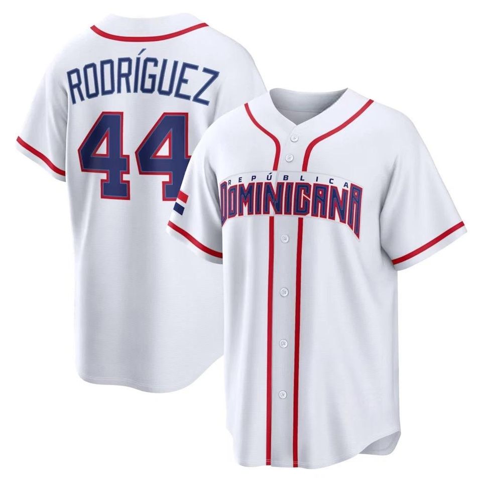 Custom Men's/Youth Dominicana Team Jersey  2026 World Baseball White Fan Personalized Name Number Shirt