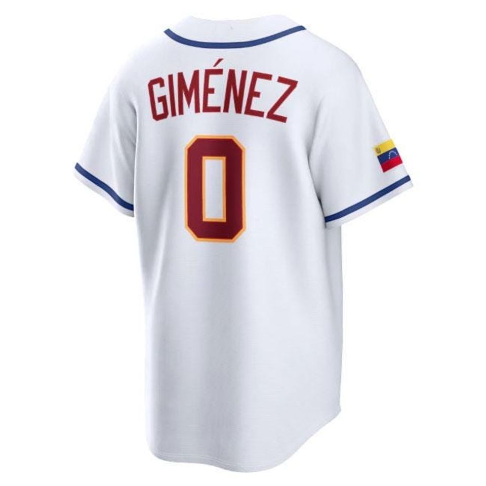 Venezuela Andrs Gimnez Jersey, White 2026 World Baseball Classi