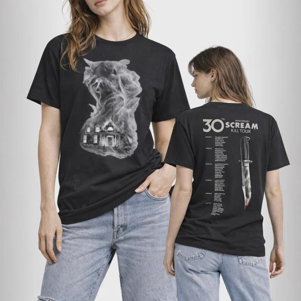 Scream 7 Kill Tour Shirt, 30th Anniversary Scream Kill Tour Unisex T-Shirt
