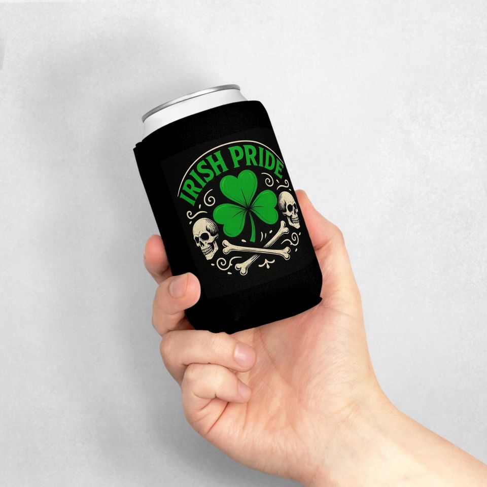 Irish Pride Shamrock Can Cooler