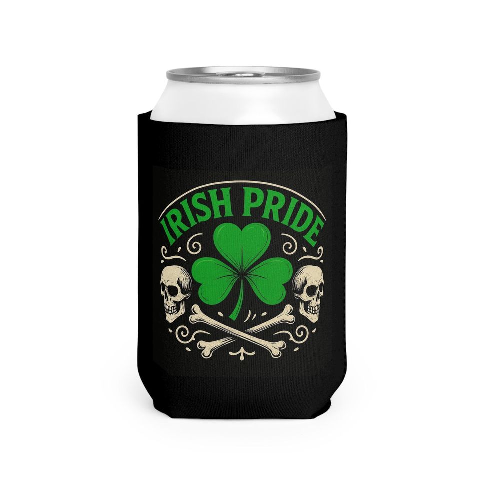 Irish Pride Shamrock Can Cooler