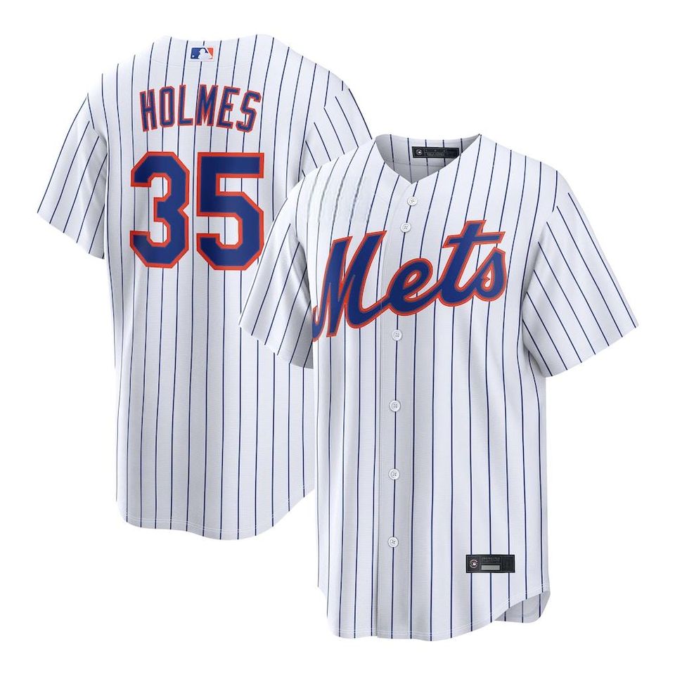 Personalized New York Mets White Jersey, Custom Name Number, Embroidered Gift