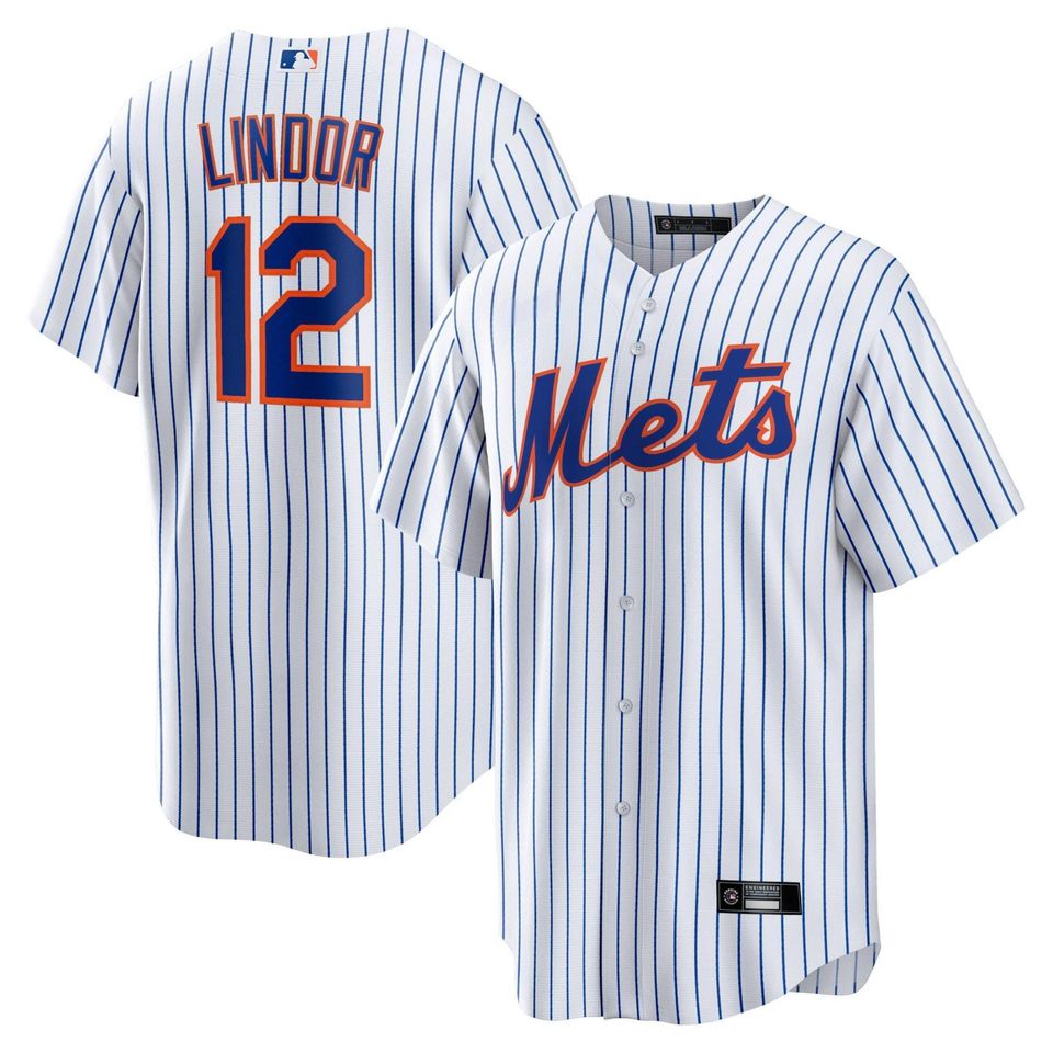 Personalized New York Mets White Jersey, Custom Name Number, Embroidered Gift