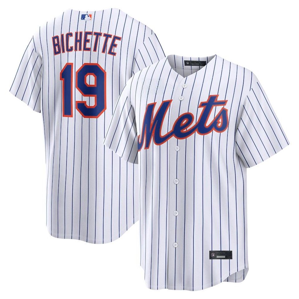 Personalized New York Mets White Jersey, Custom Name Number, Embroidered Gift