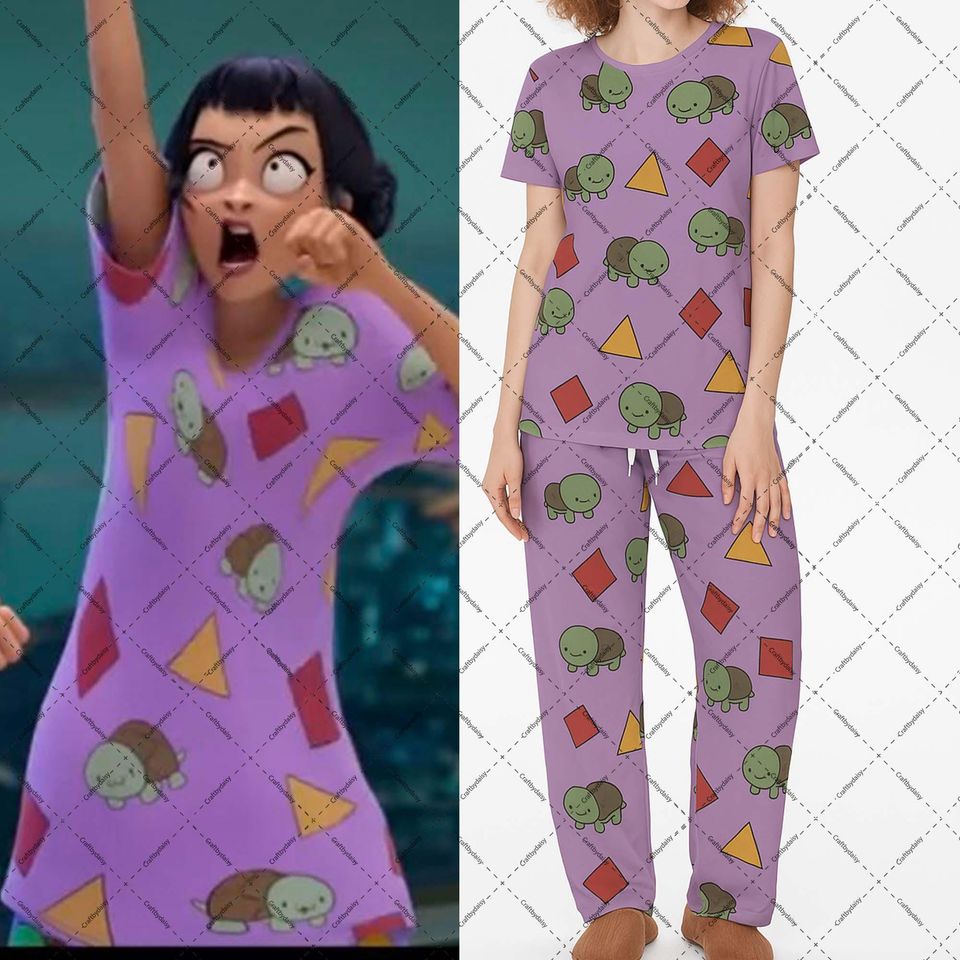 K-Pop Demon Hunters Zoey Pajama Set, Zoey Turtle pjs pants, Rumi Jinu ...