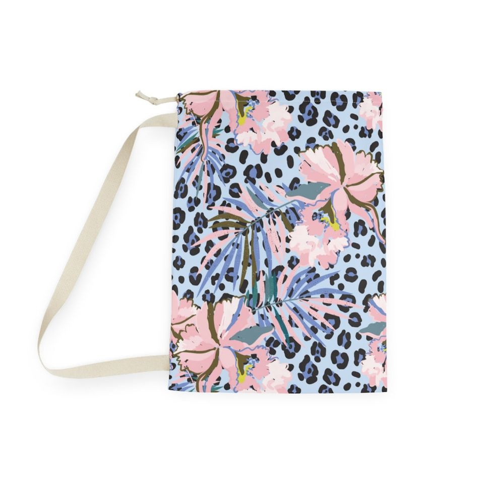 Personalized Laundry Bag Leopard Print