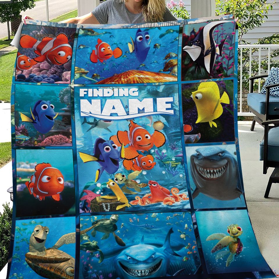 Finding Nemo Blanket Soft Gift, Bedding Nemo And Friends Blanket Decor, Nemo Dory Fleece Blanket