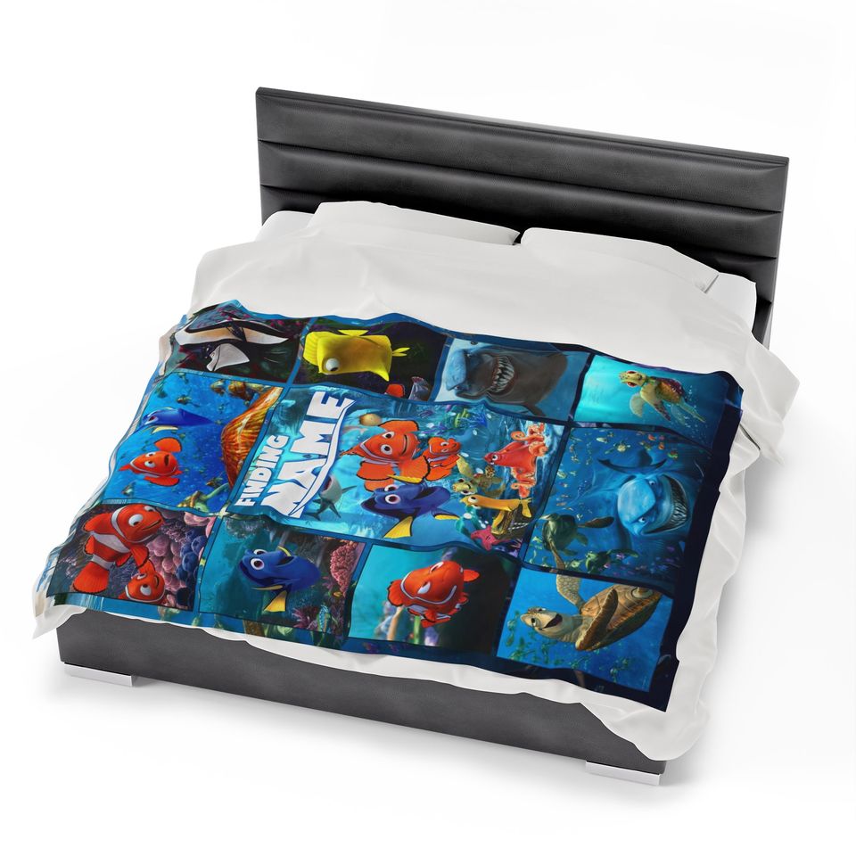 Finding Nemo Blanket Soft Gift, Bedding Nemo And Friends Blanket Decor, Nemo Dory Fleece Blanket
