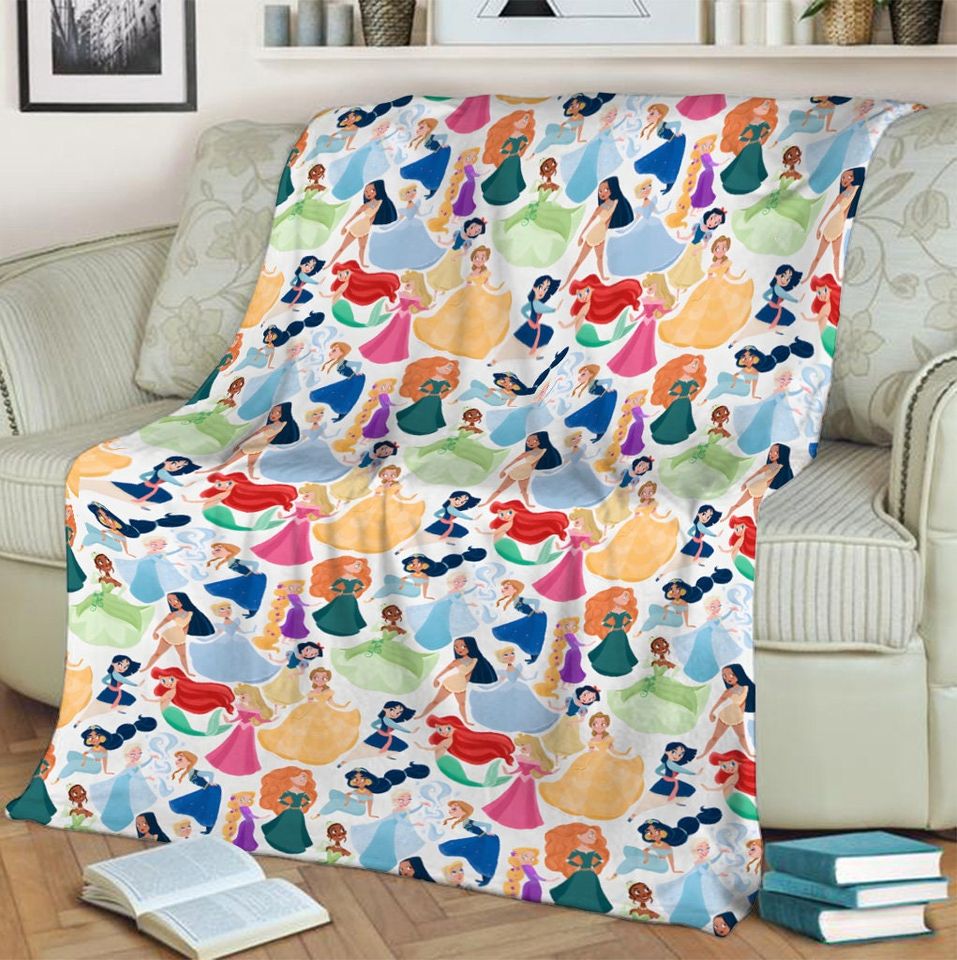 Disney Princess Characters Blanket, Magic Kingdom Blanket