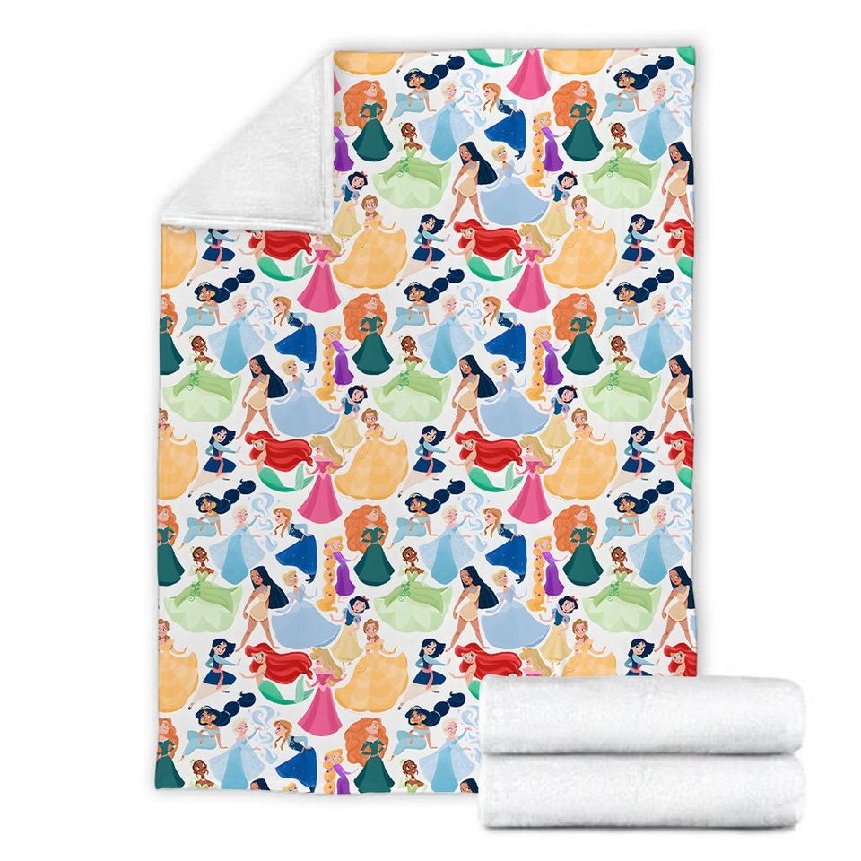 Disney Princess Characters Blanket, Magic Kingdom Blanket
