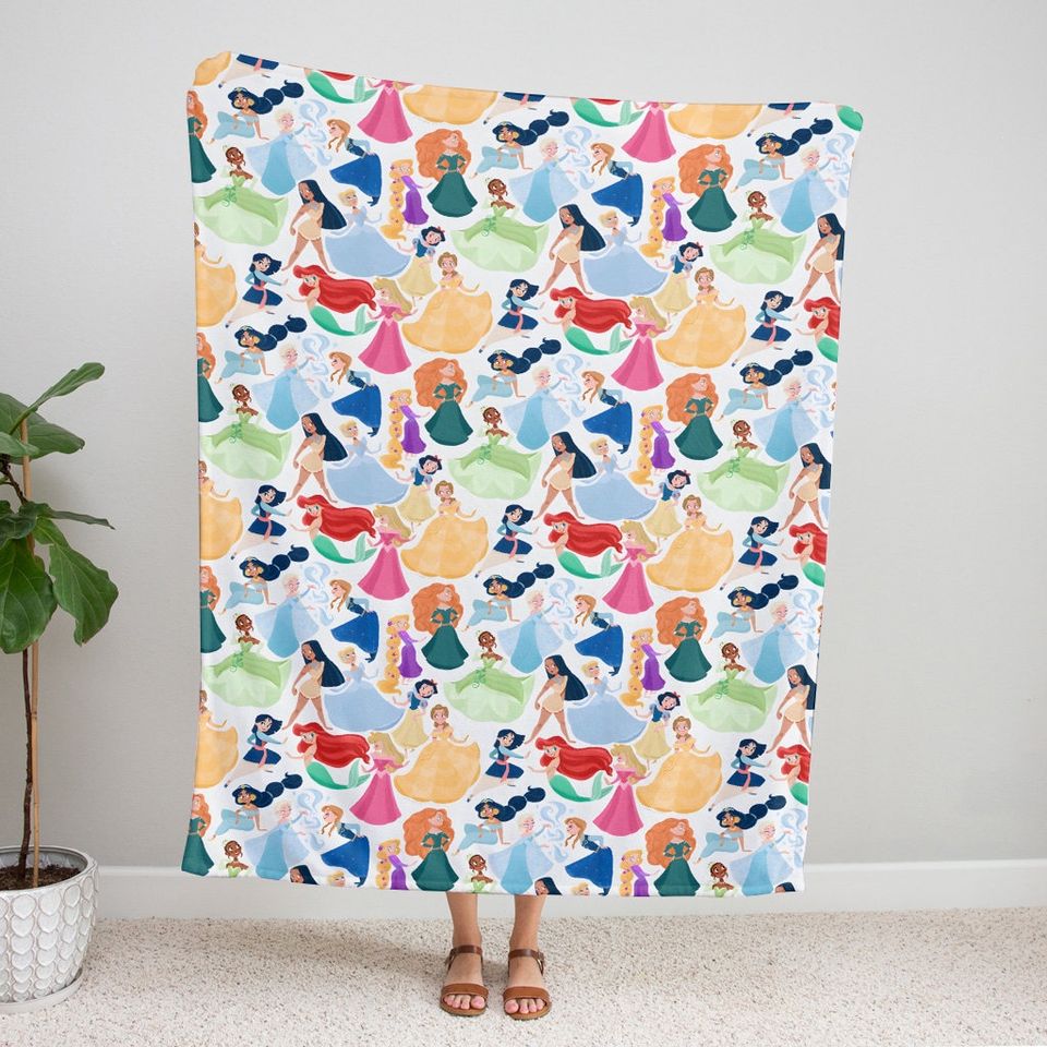 Disney Princess Characters Blanket, Magic Kingdom Blanket