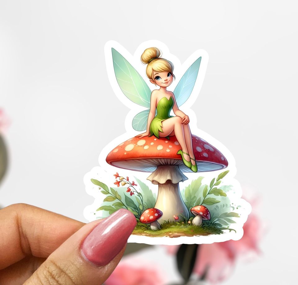 TinkerBell Sticker, Cartoon Disney Sticker Decal, Peter Pan Sticker