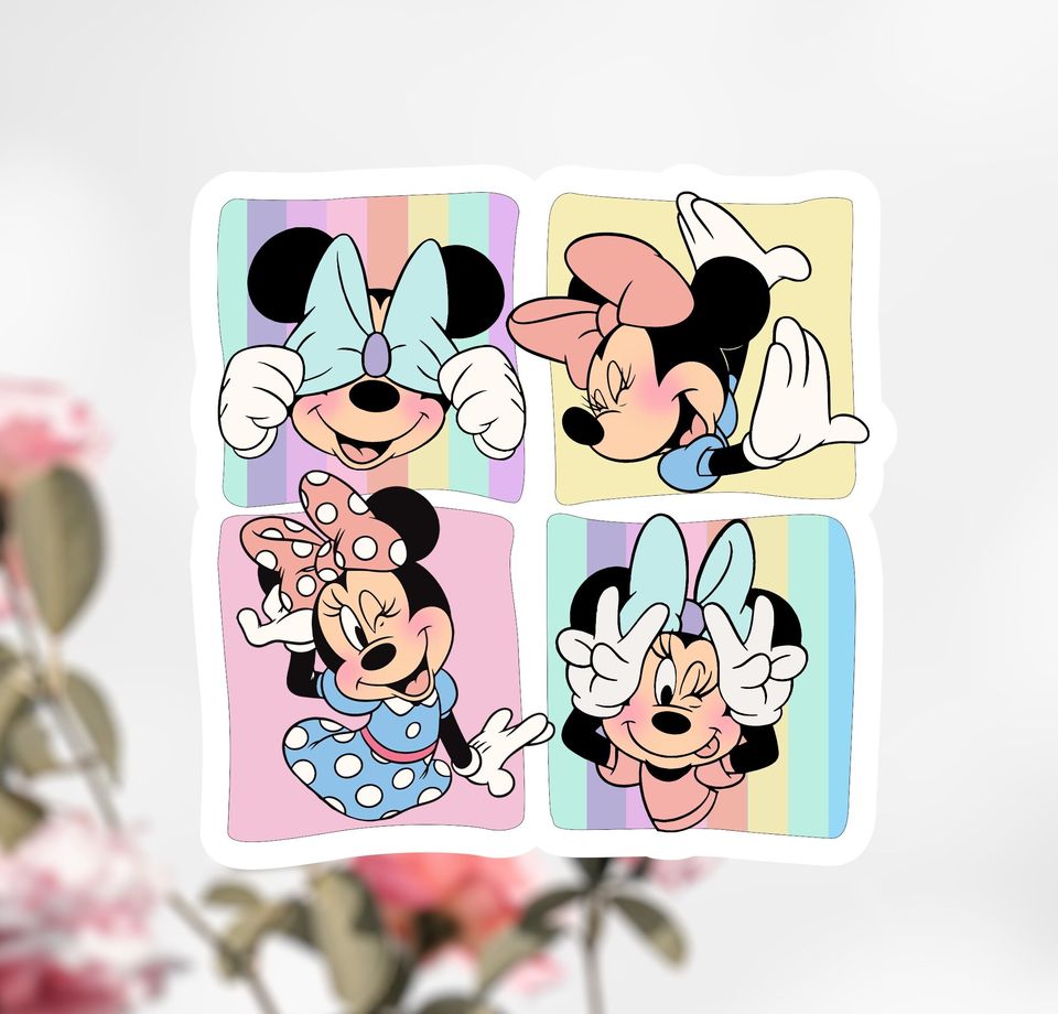Baby Minnie Mouse Sticker, Disney Sticker Decal