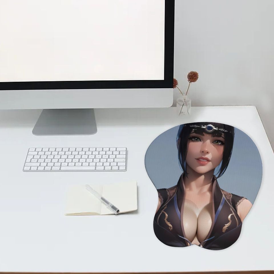 BG3 Shadowheart Inspired Oppai 3D Mouse Pad