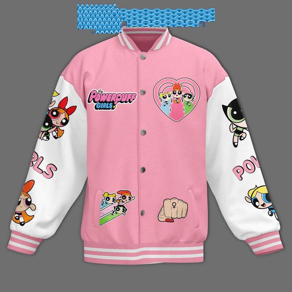 The Powerpuff Girls Not Just Girls Baseball Jacket AOP Shirts Gift For Her Him