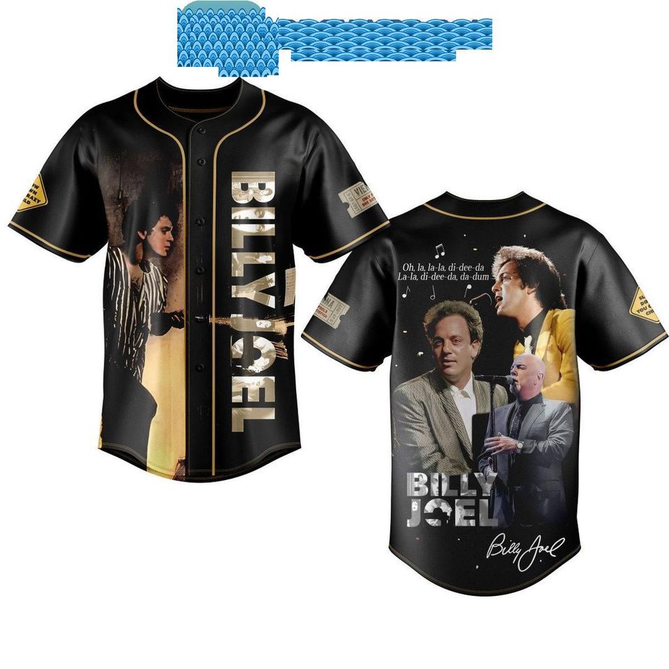 Billy Joel Piano Man La-la Di-Dee-Da Da-Dum Baseball Jersey, Gift For Her Him