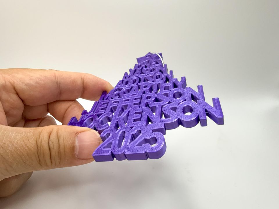 2025 Minnesota Vikings 3D Printed Christmas Tree Ornament
