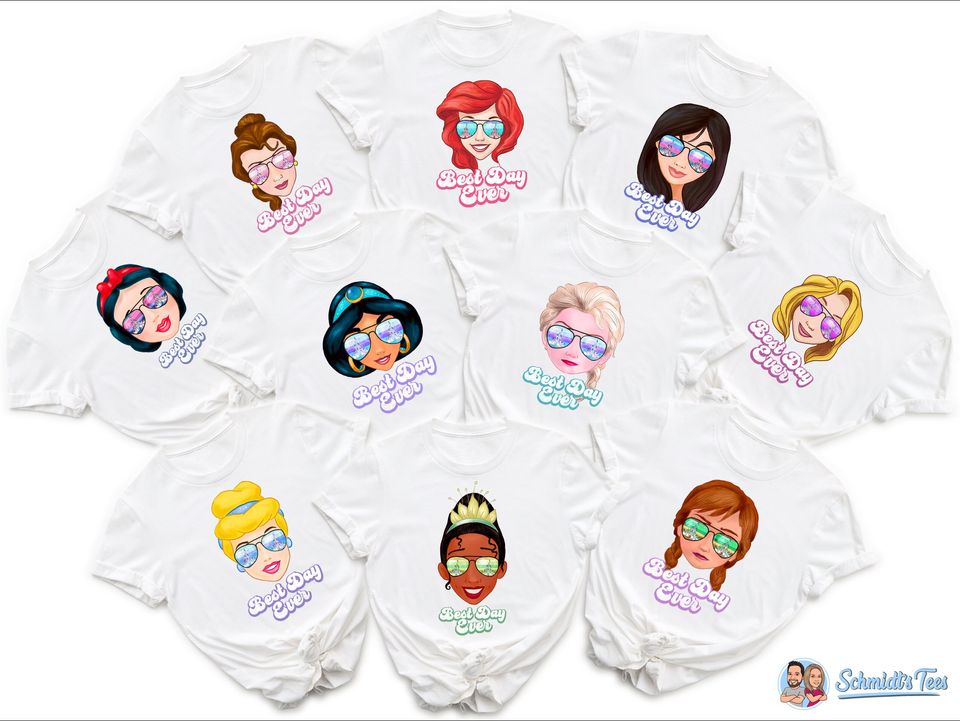 Best Day Ever Custom Disney Princess Shirts, Disneyworld Shirts