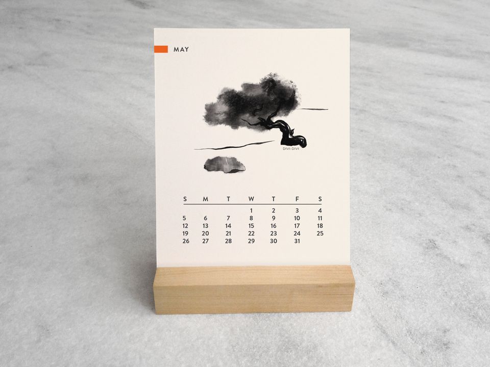 Trees 2024 Desk Calendar | Desk Calendar 2024