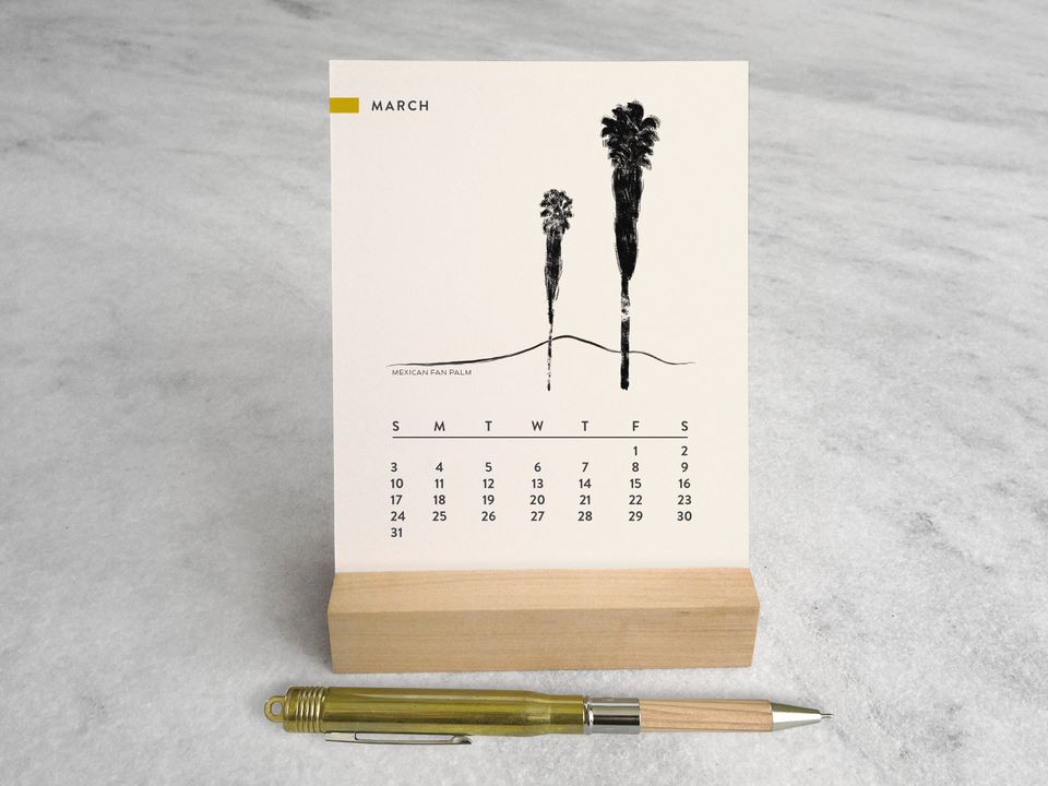 Trees 2024 Desk Calendar | Desk Calendar 2024