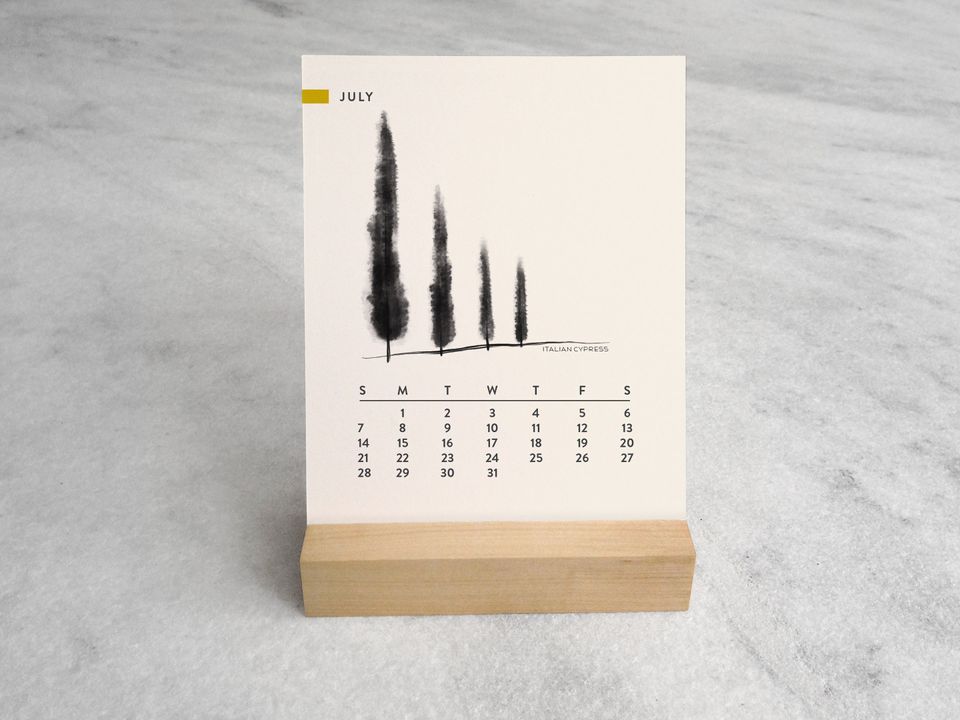 Trees 2024 Desk Calendar | Desk Calendar 2024