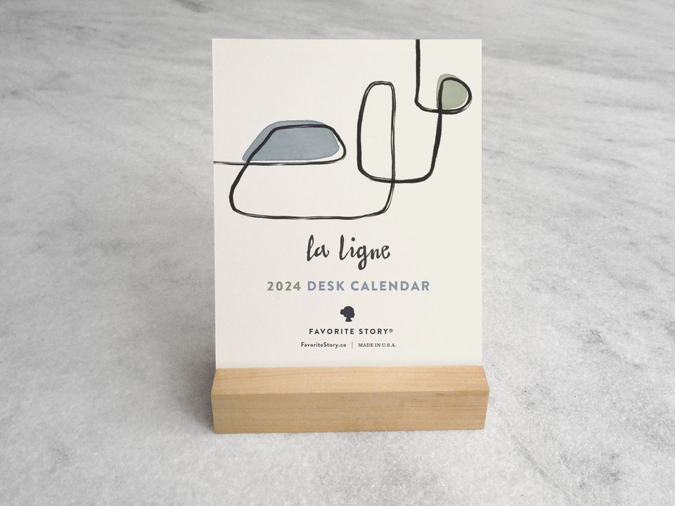 Mid-Century Modern 2024 Desk Calendar