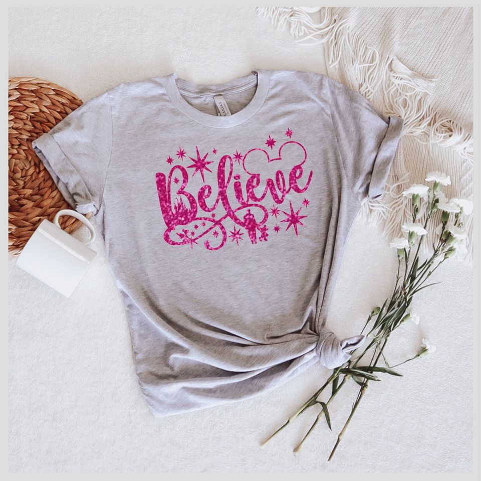 Disney Glitter Believe Glitter Shirt