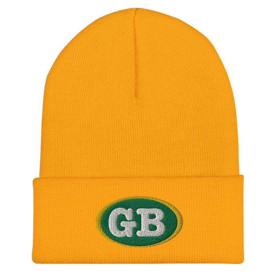 Green Bay GB - Premium Cuffed Beanie -  Wisconsin Football