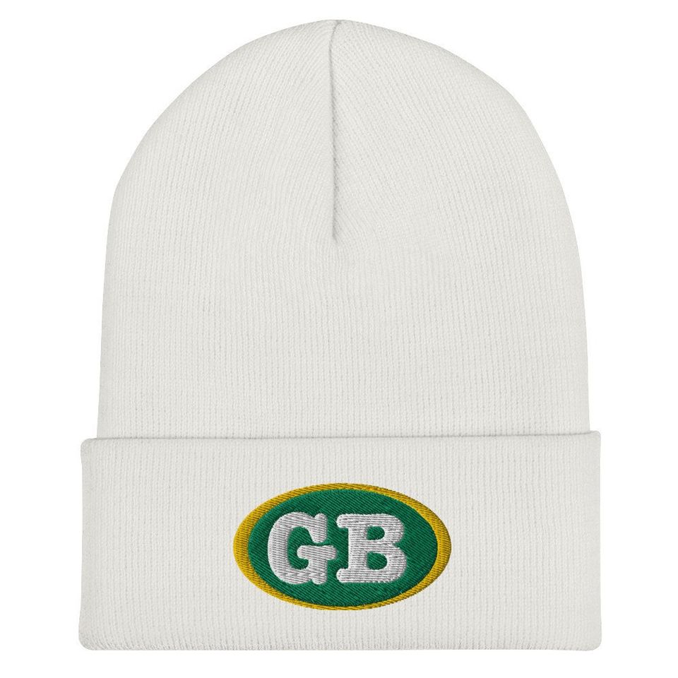 Green Bay GB - Premium Cuffed Beanie -  Wisconsin Football