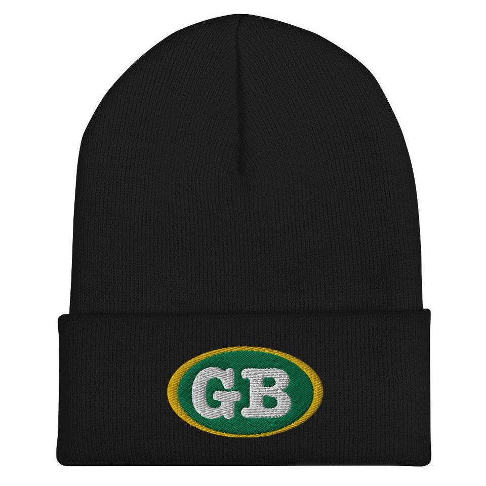 Green Bay GB - Premium Cuffed Beanie -  Wisconsin Football