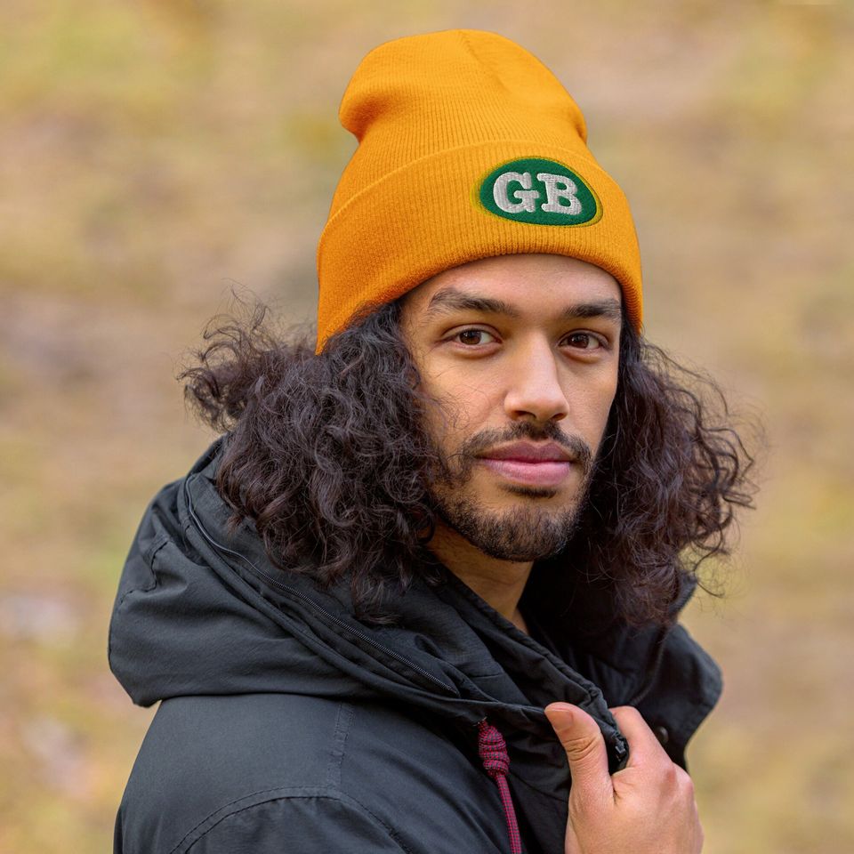 Green Bay GB - Premium Cuffed Beanie -  Wisconsin Football