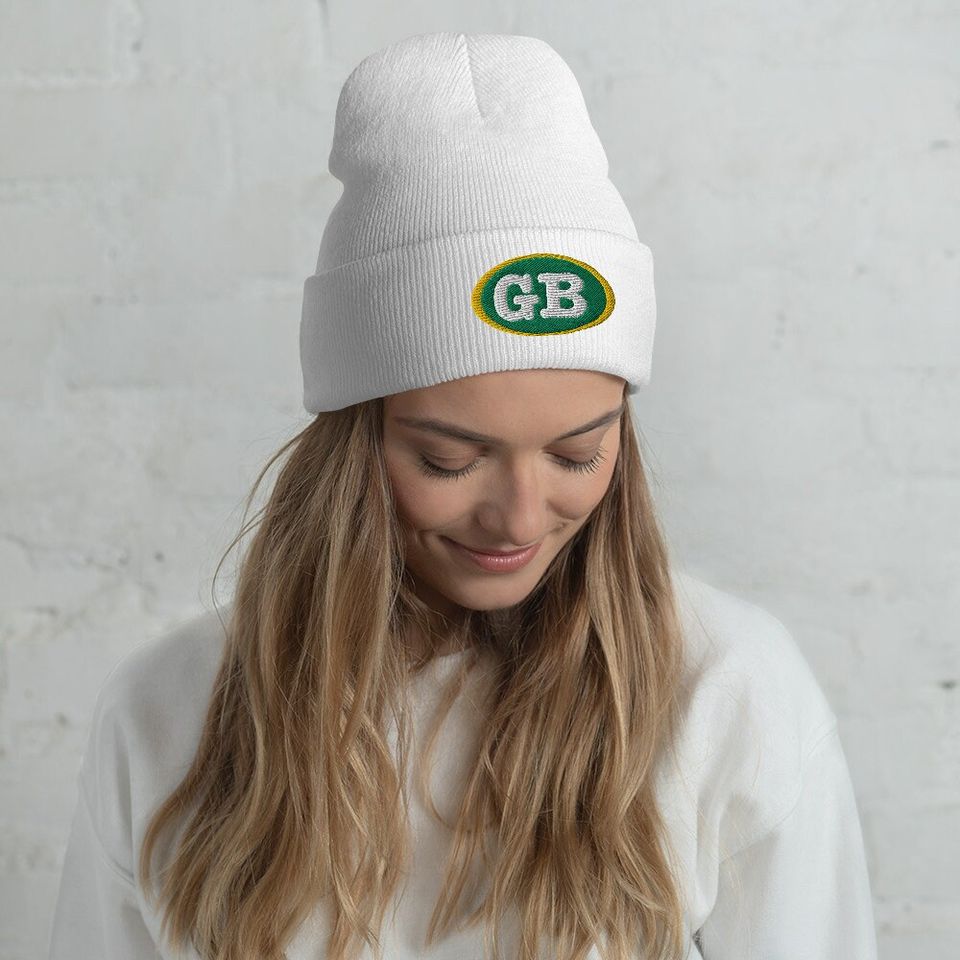 Green Bay GB - Premium Cuffed Beanie -  Wisconsin Football