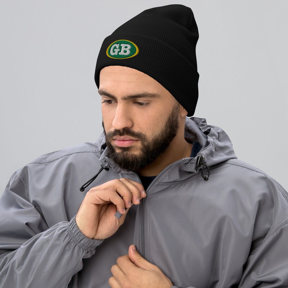 Green Bay GB - Premium Cuffed Beanie -  Wisconsin Football