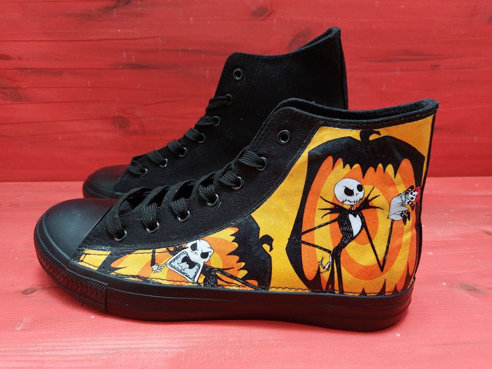 Jack Skellington Pumpkin high top sneakers