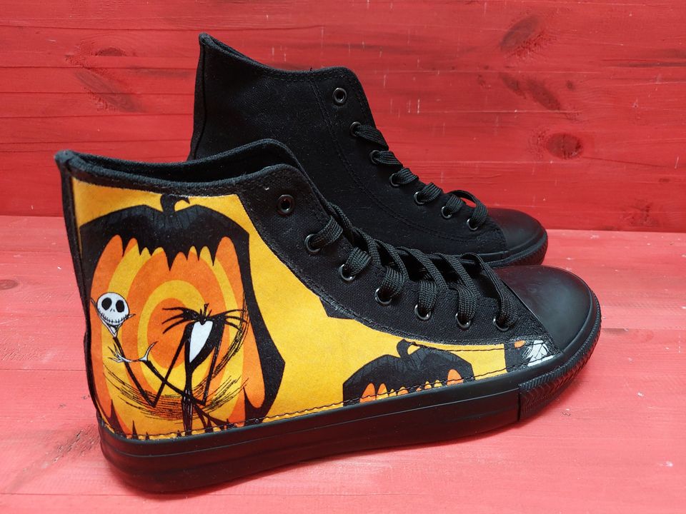 Jack Skellington Pumpkin high top sneakers