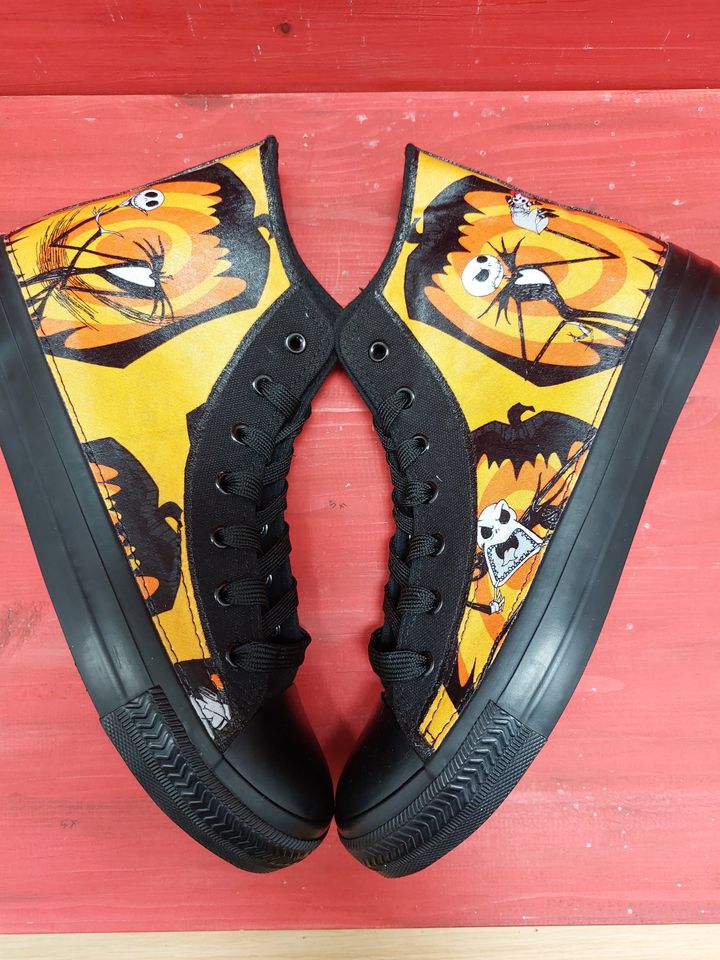 Jack Skellington Pumpkin high top sneakers