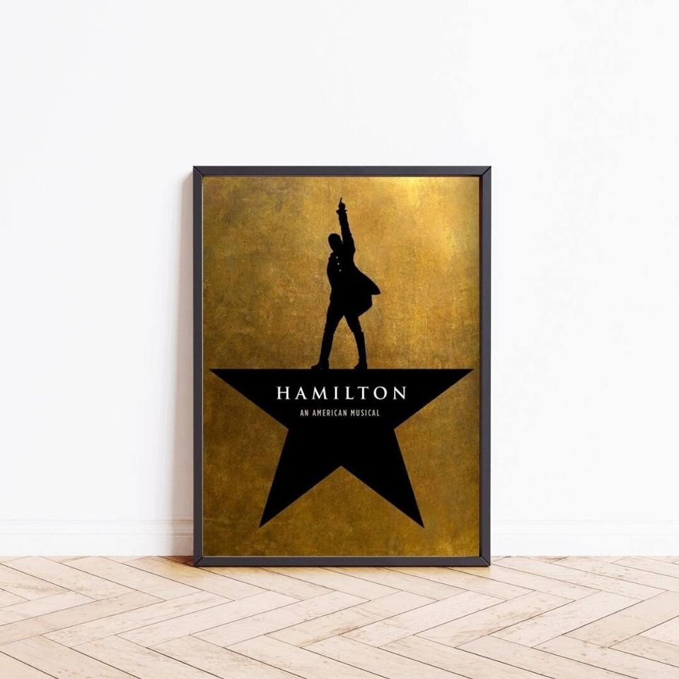 Hamilton Musical Theatre Poster - Broadway West End Show Vertical Print for Home & Living