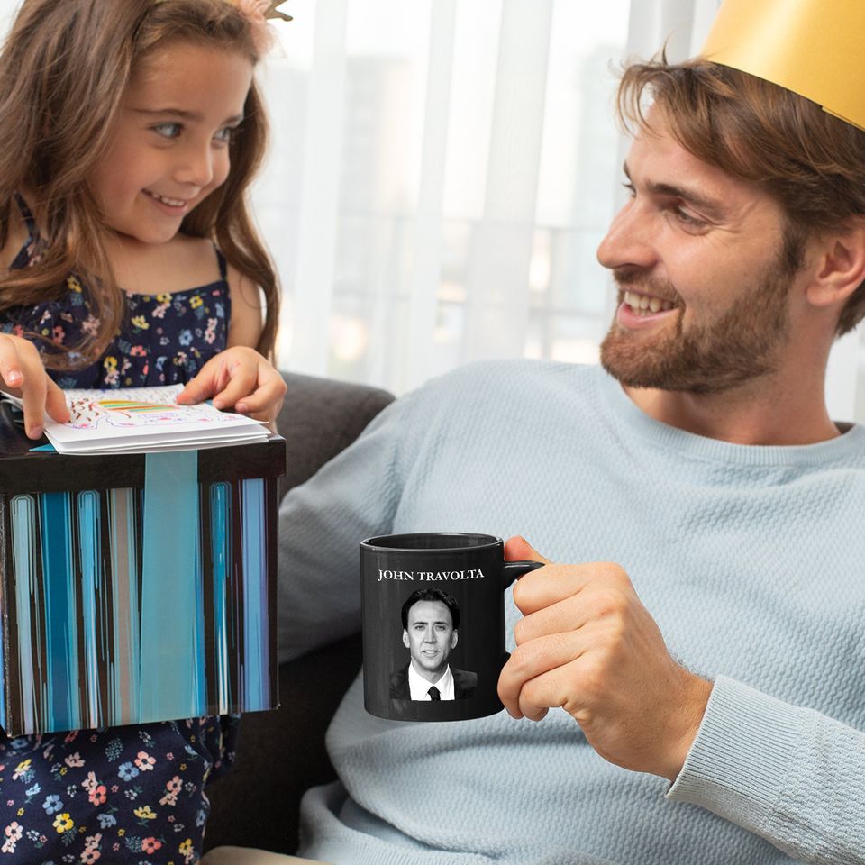 Nicolas Cage Mug Nicolas Cage as John Travolta Face Off Coffee Mug