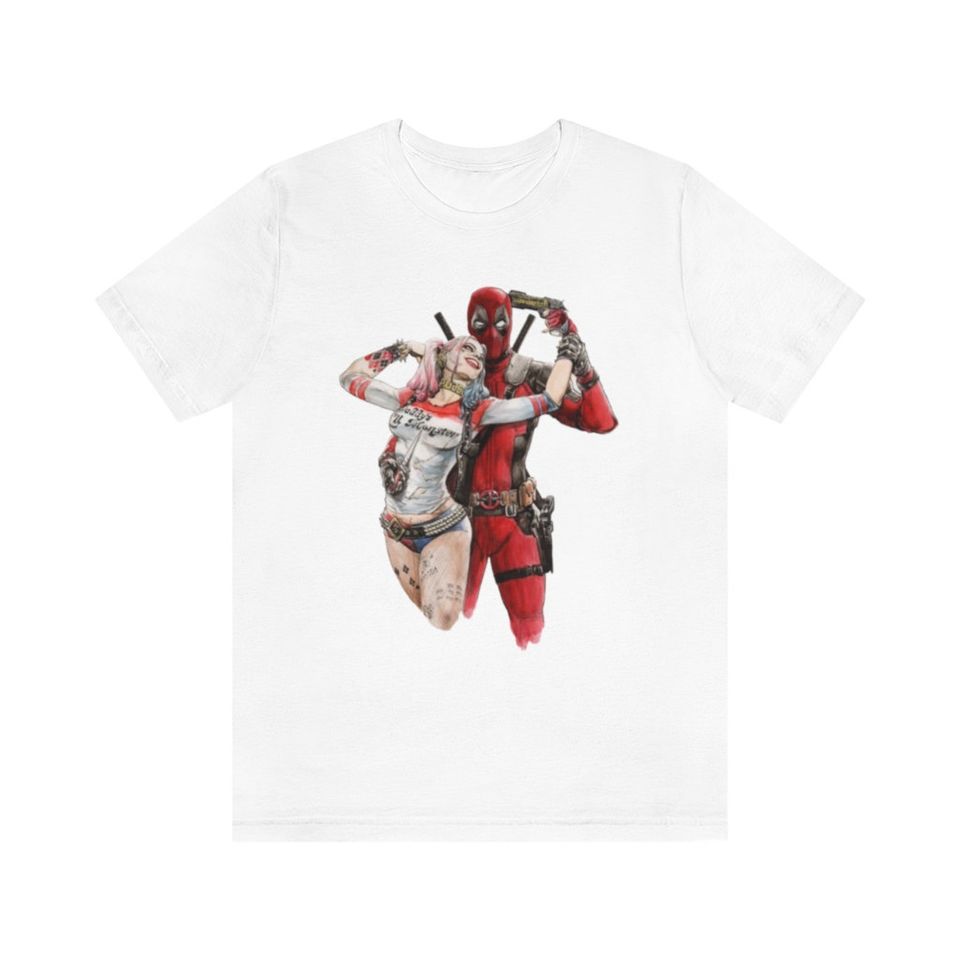Adult Harley Quinn and Deadpool Tee