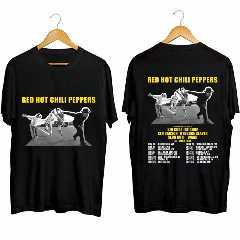 Red Hot Chili Peppers 2024 Tour Double Sided Shirt