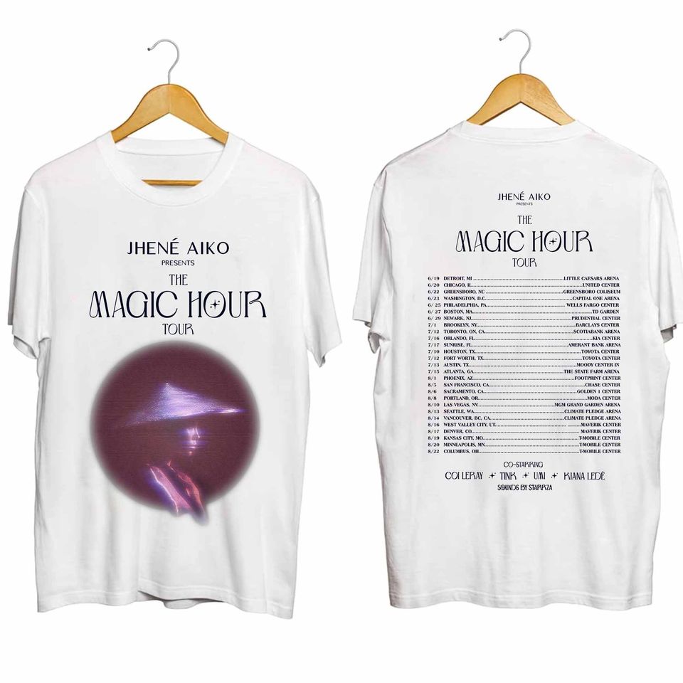 Jhene Aiko The Magic Hour Tour 2024 Double Sided Shirt