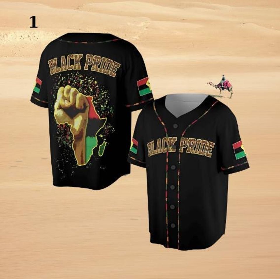 Black Pride Juneteenth Black Power American Baseball Jersey Shirt, Juneteenth Baseball Jersey, Juneteenth day gift