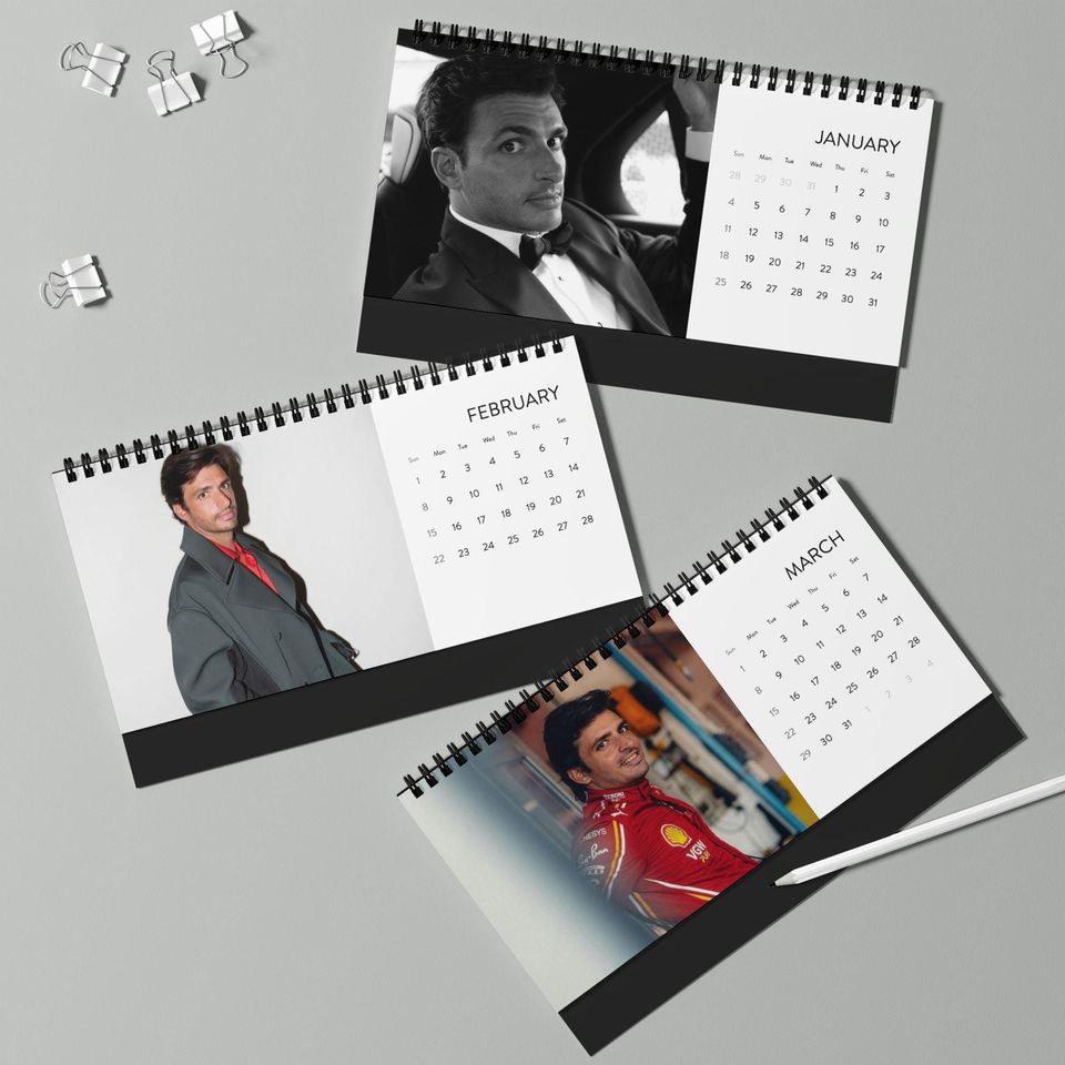 Carlos Sainz - 2026 Desktop Calendar