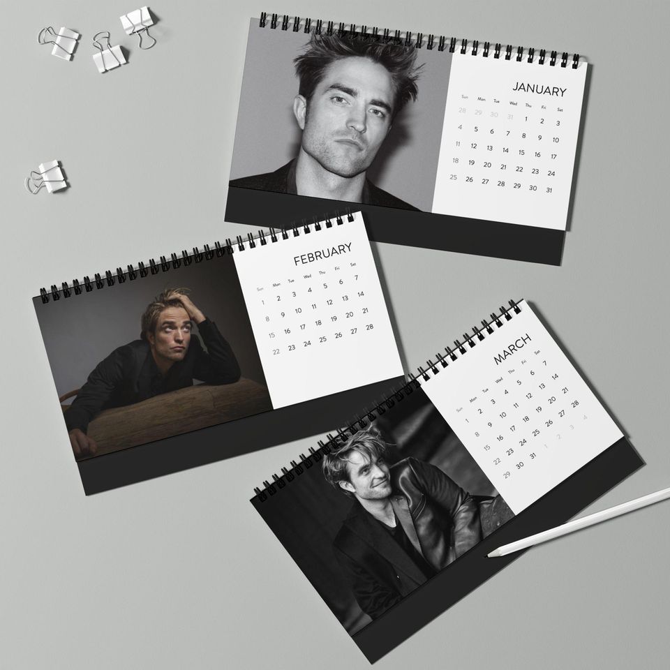 Robert Pattinson - 2026 Desktop Calendar