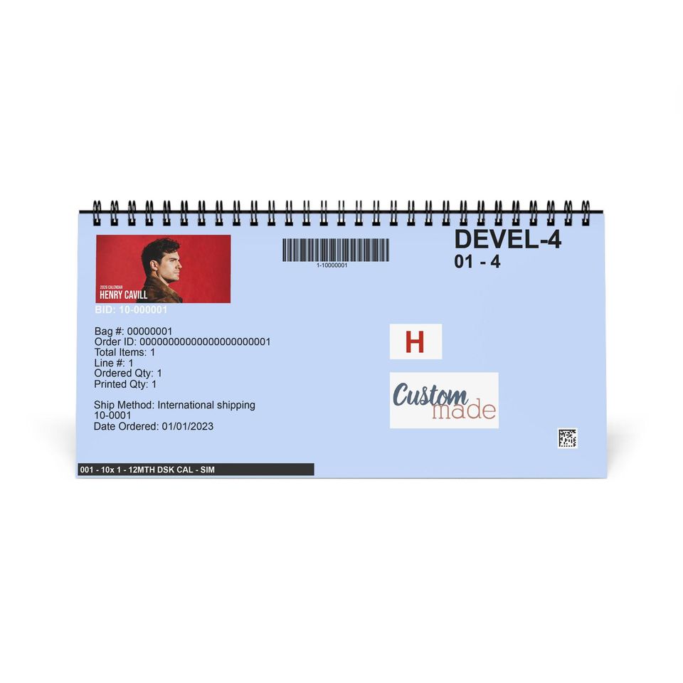 Henry Cavill - 2026 Desktop Calendar