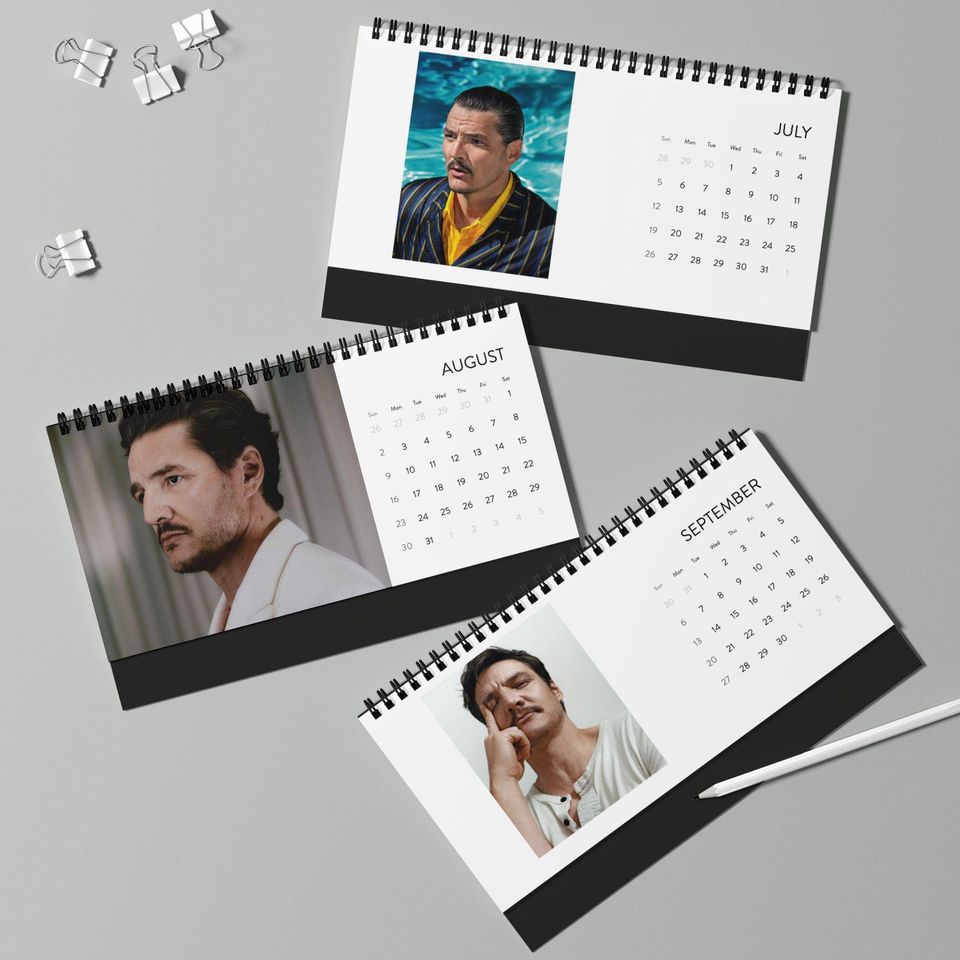 Pedro Pascal - 2026 Desktop Calendar